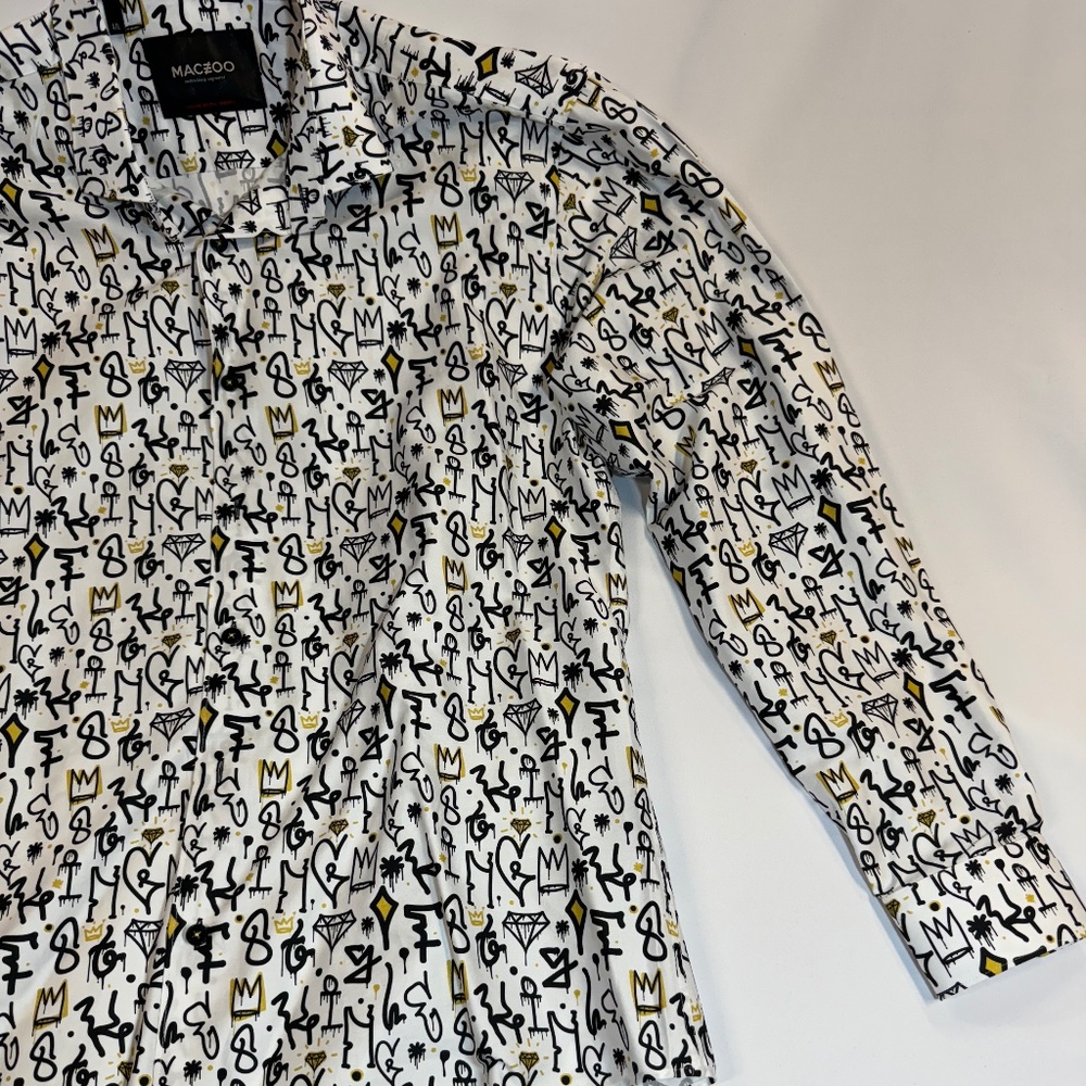 Maceoo Fibonacci King White Button Down Shirt - image 2